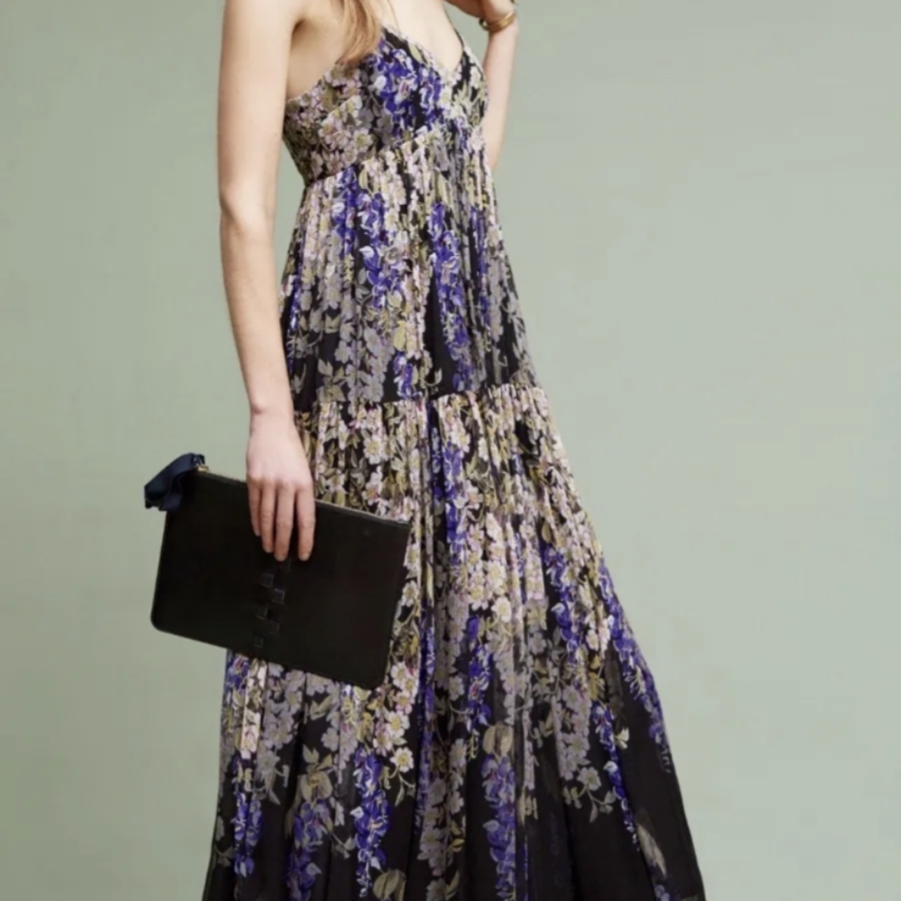 Anthropologie Floreat Adele Maxi Dress Size 10